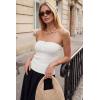 image:imageArachampCloz Womens Lyocell Blend Strapless Tube Top NonSlip Summer Going Out Tops 2026White