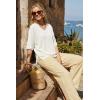 image:imageArachampCloz Womens Wool Blend Elbow Sleeve Summer Oversized Casual SweaterOffwhite