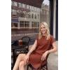 image:imageArachampCloz Womens Wool Blend Knit 2 Piece Sets Summer Casual Cap Sleeve Tops Pleated Mini Skirt Outfits 2026Burgundy