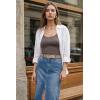 image:imageArachampCloz Womens Wool Blend Sleeveless Spaghetti Straps Summer Business Casual Fitted Basic Camisole Tops 2026Coffee