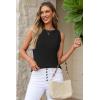 image:imageArachampCloz Womens Wool Blend Sweaters Non See Through Summer Business Casual Tank 2026Black