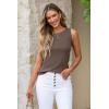 image:imageArachampCloz Womens Wool Blend Sweaters Non See Through Summer Business Casual Tank 2026Coffee