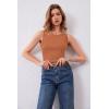 image:imageArachampCloz Womens Wool Blend Sweaters Non See Through Summer Business Casual Tank 2026Dark Orange
