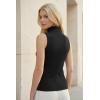 image:imageArachampCloz Womens Wool Blend Slim Fit Soft Turtleneck Casual Tank Tops AllSeasonBlack
