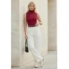 image:imageArachampCloz Womens Wool Blend Slim Fit Soft Turtleneck Casual Tank Tops AllSeasonBurgundy
