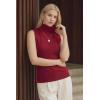 image:imageArachampCloz Womens Wool Blend Slim Fit Soft Turtleneck Casual Tank Tops AllSeasonBurgundy