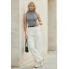 image:imageArachampCloz Womens Wool Blend Slim Fit Soft Turtleneck Casual Tank Tops AllSeasonGrey