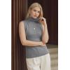 image:imageArachampCloz Womens Wool Blend Slim Fit Soft Turtleneck Casual Tank Tops AllSeasonGrey