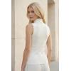 image:imageArachampCloz Womens Wool Blend Slim Fit Soft Turtleneck Casual Tank Tops AllSeasonOffwhite