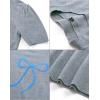 image:imageArachampCloz Womens Lightweight Blouse Short Sleeve Crew Neck Sweaters Business Casual Tops Spring Summer Outfits 2026Greyblue