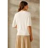 image:imageArachampCloz Womens Lightweight Blouse Short Sleeve Crew Neck Sweaters Business Casual Tops Spring Summer Outfits 2026Zbeige