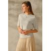 image:imageArachampCloz Womens Lightweight Blouse Short Sleeve Crew Neck Sweaters Business Casual Tops Spring Summer Outfits 2026Zkhaki