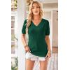 image:imageArachampCloz Womens Lightweight Spring Summer Sweater Tops Casual Short Sleeve Blouses ShirtsAzgreen 02