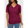 image:imageArachampCloz Womens Lightweight Spring Summer Sweater Tops Casual Short Sleeve Blouses ShirtsAzwine