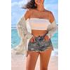 image:imageArachampCloz Womens Oversized Crochet Cover Up Summer Cardigan Lightweight Beach Vacation Kimonos 2026Beige