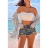 image:imageArachampCloz Womens Oversized Crochet Cover Up Summer Cardigan Lightweight Beach Vacation Kimonos 2026Grey