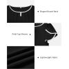 image:imageArachampCloz Womens Summer Tops Fashion 2023 Ruffle Short Sleeve V Neck Floral Dressy Casual Blouse ShirtsBlack
