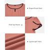 image:imageArachampCloz Womens Summer Tops Fashion 2023 Ruffle Short Sleeve V Neck Floral Dressy Casual Blouse ShirtsDusty Rose