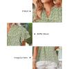 image:imageArachampCloz Womens Summer Tops Fashion 2023 Ruffle Short Sleeve V Neck Floral Dressy Casual Blouse ShirtsGreen Floral