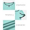 image:imageArachampCloz Womens Summer Tops Fashion 2023 Ruffle Short Sleeve V Neck Floral Dressy Casual Blouse ShirtsLight Blue