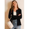 image:imageArachampCloz Womens Wool Blend Lightweight Business Casual Cardigan Sweaters TopsBlack