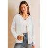image:imageArachampCloz Womens Wool Blend Lightweight Business Casual Cardigan Sweaters TopsOffwhite