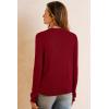 image:imageArachampCloz Womens Wool Blend Lightweight Business Casual Cardigan Sweaters TopsRed
