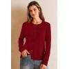 image:imageArachampCloz Womens Wool Blend Lightweight Business Casual Cardigan Sweaters TopsRed