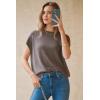 image:imageArachampCloz Womens Wool Blend Short Sleeve Oversized Sweater Business Casual Tops Summer 2026Coffee