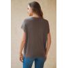 image:imageArachampCloz Womens Wool Blend Short Sleeve Oversized Sweater Business Casual Tops Summer 2026Coffee