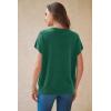 image:imageArachampCloz Womens Wool Blend Short Sleeve Oversized Sweater Business Casual Tops Summer 2026Teal