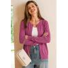 image:imageArachampCloz Womens Wool Blend Lightweight Business Casual Cardigan Sweaters TopsRose Red