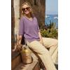 image:imageArachampCloz Womens Wool Blend Elbow Sleeve Summer Oversized Casual SweaterLavender