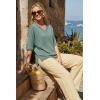 image:imageArachampCloz Womens Wool Blend Elbow Sleeve Summer Oversized Casual SweaterSage Green