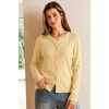 image:imageArachampCloz Womens Wool Blend Lightweight Business Casual Cardigan Sweaters TopsYellow