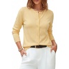 image:imageArachampCloz Womens Wool Blend Lightweight Business Casual Cardigan Sweaters TopsYellow
