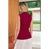 image:imageArachampCloz Womens 100 Cotton Slim Fit Button Down Summer Business Casual Tank Tops 2026Burgundy