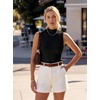 image:imageArachampCloz Womens Wool Blend Slim Fit Sweater Soft Turtleneck Casual Tank 2026Black