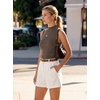 image:imageArachampCloz Womens Wool Blend Slim Fit Sweater Soft Turtleneck Casual Tank 2026Coffee