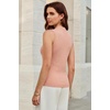 image:imageArachampCloz Womens Wool Blend Slim Fit Sweater Soft Turtleneck Casual Tank 2026Peach Pink