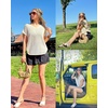 image:imageArachampCloz Women Crochet Tops 2025 Summer Wool Blended Sweater Vest Short Sleeve Fashion Outfits Oversized CoverupApricot
