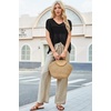 image:imageArachampCloz Women Crochet Tops 2025 Summer Wool Blended Sweater Vest Short Sleeve Fashion Outfits Oversized CoverupBlack