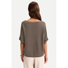 image:imageArachampCloz Womens 100 Cotton Oversized Sweater Batwing Sleeve Boat Neck Casual Work Pullover Tops 2026Coffee