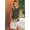 image:imageArachampCloz Womens Button Down Slit Hem Business Casual Sleeveless Blazers Vest Tops 2026Army Green