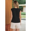 image:imageArachampCloz Womens Button Down Slit Hem Business Casual Sleeveless Blazers Vest Tops 2026Black