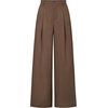 image:imageArachampCloz Womens Linen Blend Wide Leg Palazzo Pants AllSeason Business Casual Outfits Dress TrousersCoffee