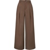 image:imageArachampCloz Womens Linen Blend Wide Leg Palazzo Pants AllSeason Business Casual Outfits Dress TrousersCoffee