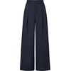 image:imageArachampCloz Womens Linen Blend Wide Leg Palazzo Pants AllSeason Business Casual Outfits Dress TrousersNavy