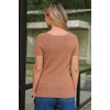 image:imageArachampCloz Womens Wool Blend Short Sleeve Sweater V Neck Lightweight Business Casual Outfits Spring Tops 2026Camel