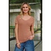 image:imageArachampCloz Womens Wool Blend Short Sleeve Sweater V Neck Lightweight Business Casual Outfits Spring Tops 2026Camel